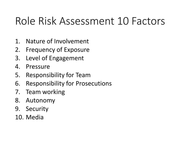 Psychological Screening and Surveillance in High Risk Roles | PPTX ...