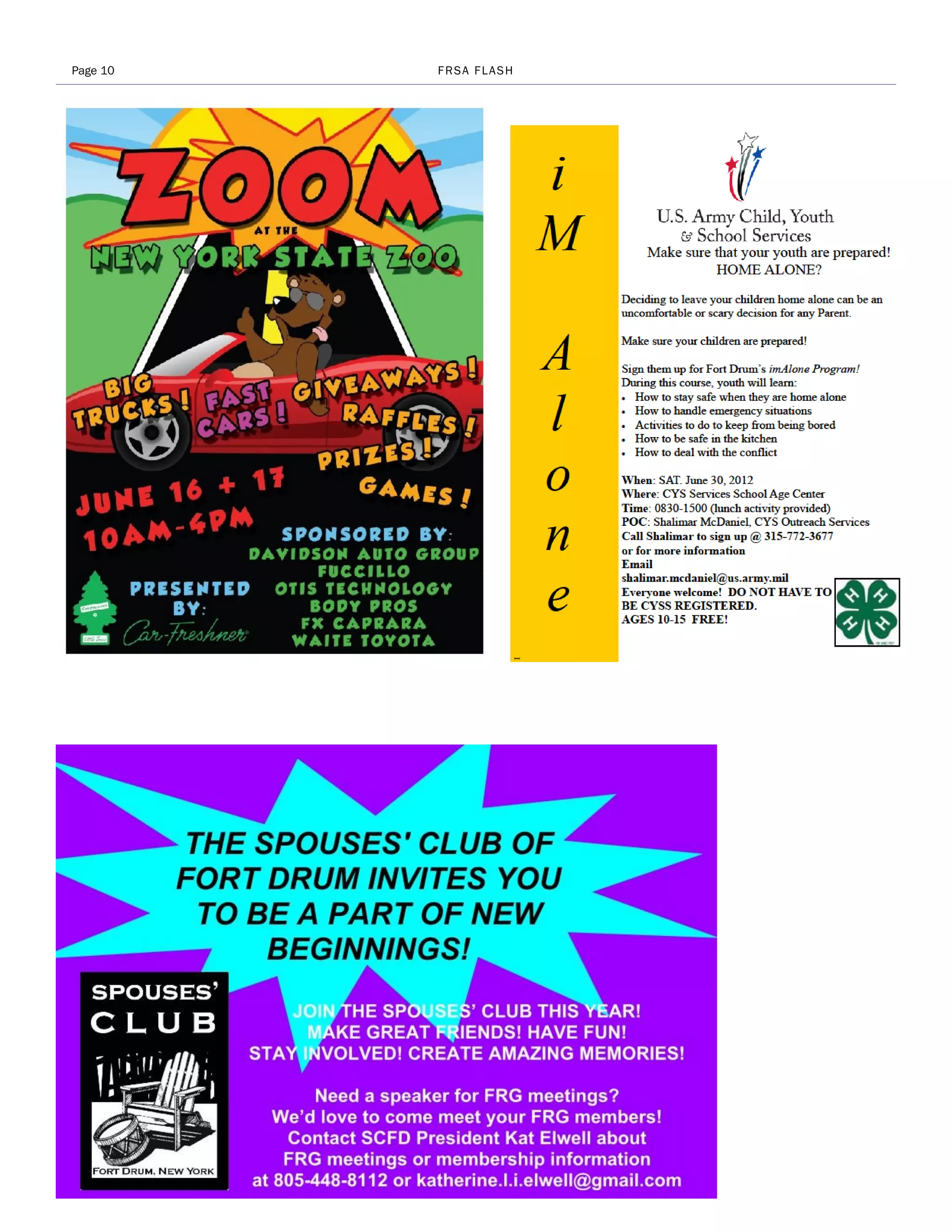 Page 10   FRSA FLASH
 