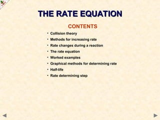 The Rate Equation for A Level Chemistry Students | PPT