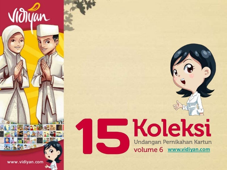 15 koleksi undangan pernikahan kartun (vol 6)