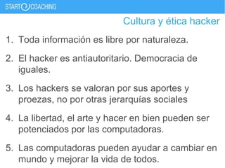 Comprendiendo la cultura hacker | PPTX
