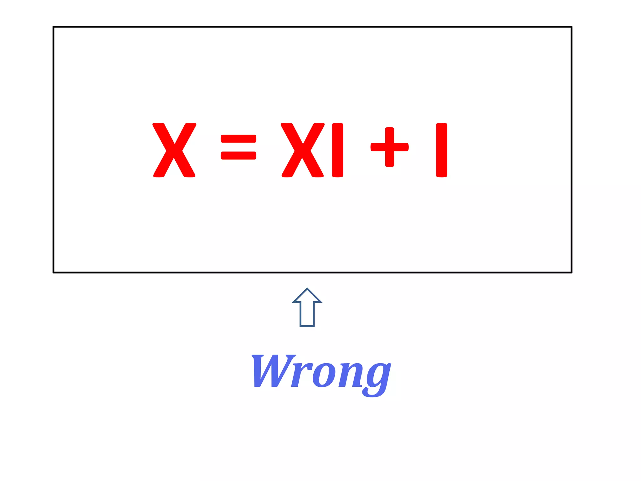 Wrong
I + IX = X
 
