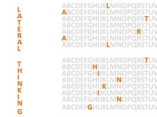 ABCDEFGHIJKLMNOPQRSTUV
L   ABCDEFGHIJKLMNOPQRSTUV
A   ABCDEFGHIJKLMNOPQRSTUV
T   ABCDEFGHIJKLMNOPQRSTUV
E   ABCDEFGHIJKLMNOPQRSTUV
R   ABCDEFGHIJKLMNOPQRSTUV
A   ABCDEFGHIJKLMNOPQRSTUV
L
    ABCDEFGHIJKLMNOPQRSTUV
T   ABCDEFGHIJKLMNOPQRSTUV
H   ABCDEFGHIJKLMNOPQRSTUV
I   ABCDEFGHIJKLMNOPQRSTUV
N   ABCDEFGHIJKLMNOPQRSTUV
K   ABCDEFGHIJKLMNOPQRSTUV
I   ABCDEFGHIJKLMNOPQRSTUV
N   ABCDEFGHIJKLMNOPQRSTUV
G
 