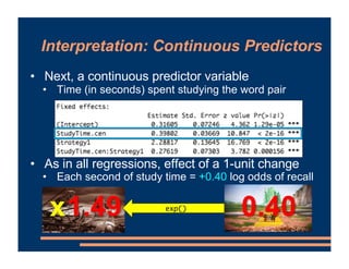 Mixed Effects Models - Logit Models | PDF