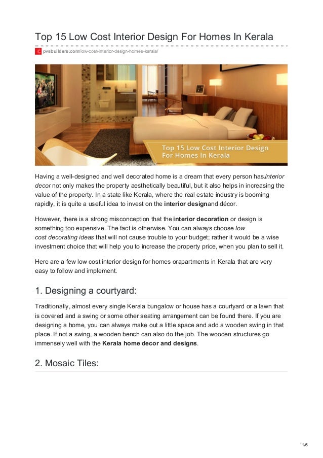 15 low cost interior