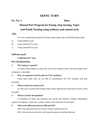 15 me404l manual - ex 1 to 4 | PDF