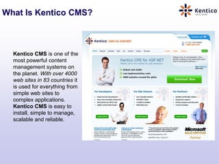 Kentico CMS Overview | PPTX