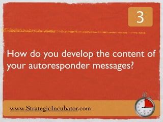 15 Incubator Minutes