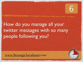 15 Incubator Minutes