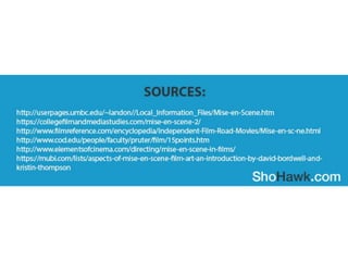 15 mise en scene   infographics