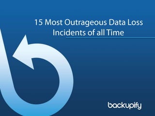 15 Most Outrageous Data Loss Incidents of all Time 
