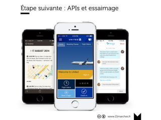 www.15marches.fr
Étape suivante : APIs et essaimage
 