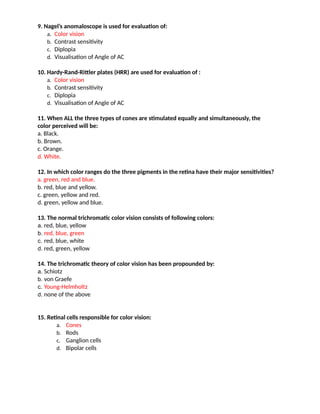 Hardy Randy Rittler 15 Multiple Choice Questions (MCQS) - Color vision.docx