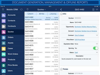DOCUMENT GENERATION, MANAGEMENT & OFFLINE REPORTS
 