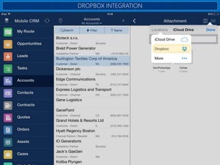 DROPBOX INTEGRATION
 