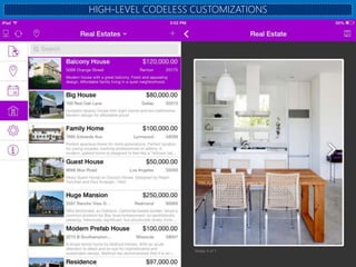 HIGH-LEVEL CODELESS CUSTOMIZATIONS
 