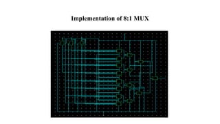 Implementation of 8:1 MUX
 