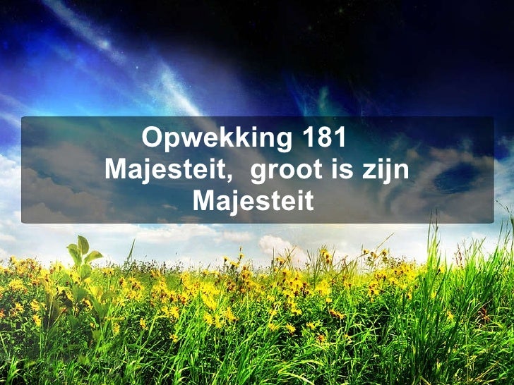 Zie ik maak alle dingen nieuw