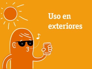 Uso en
exteriores
 