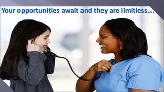 Your opportunities await and they are limitless….
 