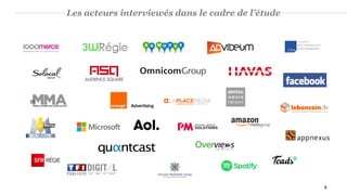 Les acteurs interviewés dans le cadre de l’étude
4
 