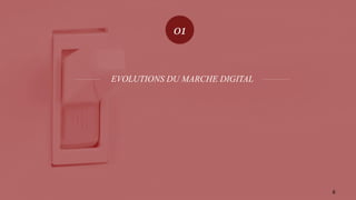 EVOLUTIONS DU MARCHE DIGITAL
01
6
 