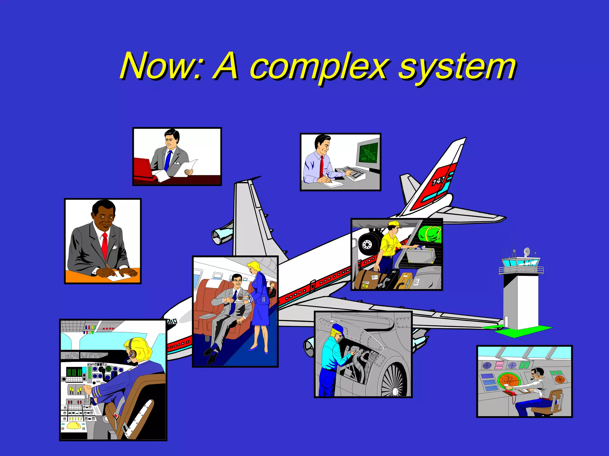 Now: A complex system
 