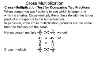 15 on cross multiplication | PPTX