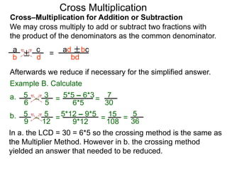 Cross Multiply Method 15 on cross multiplication | PPTX