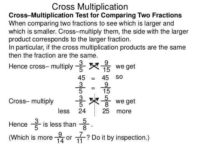 how-to-do-cross-multiplication-slide-share
