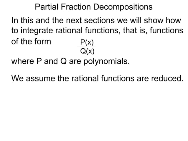 16 partial fraction decompositions x | PPTX | Physics | Science