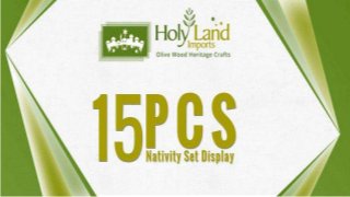 15 PCS Nativity Set Display