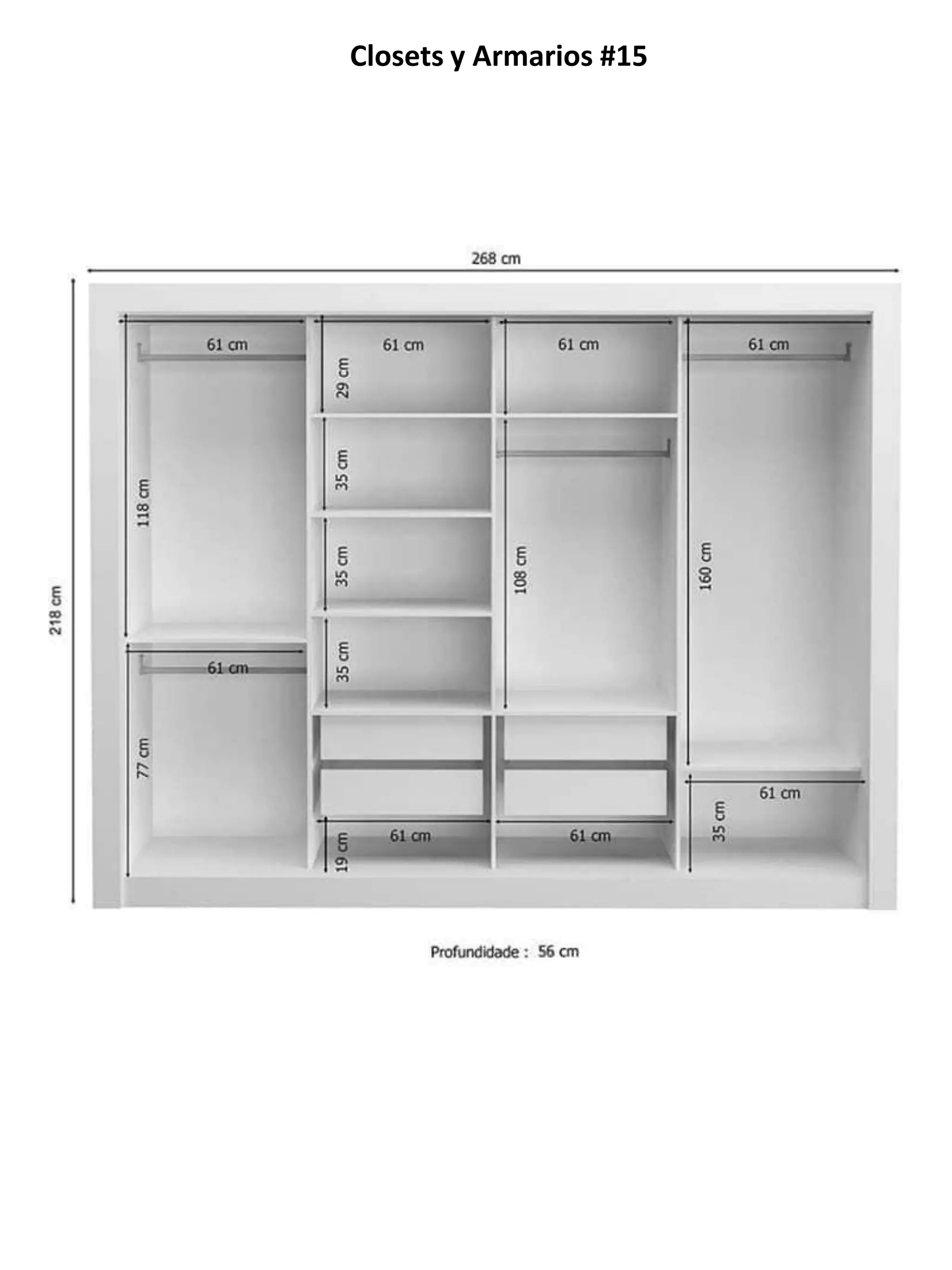 15 planos de closets y armarios de madera | PDF