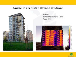 Anche le archistar devono studiare
Milano
Torri in via Pompeo Leoni
Anno 2005
 