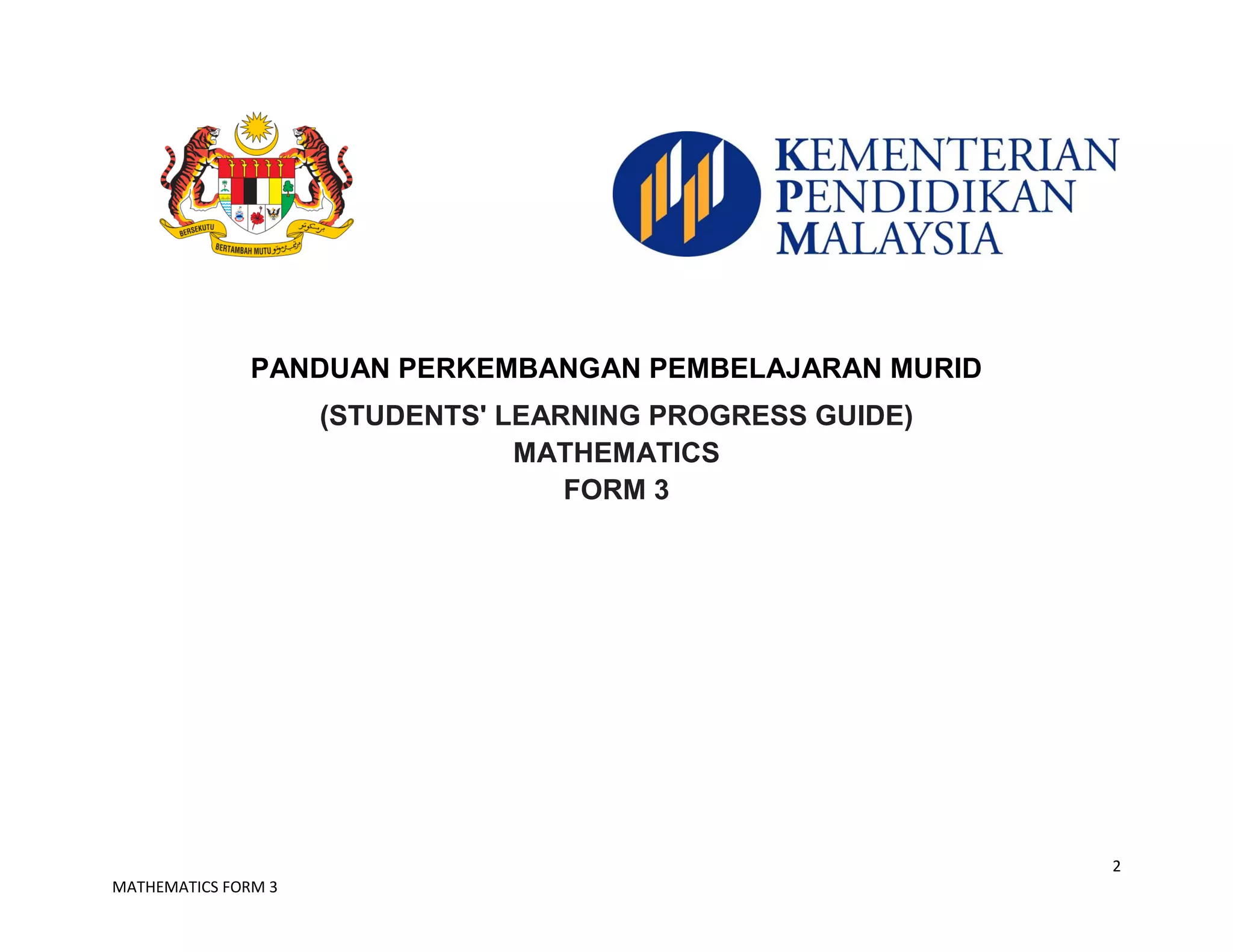 15 pppm mathematics form 3 pdf