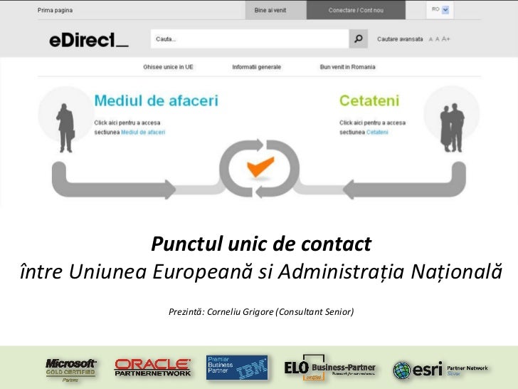 A Unique Point Of Contact Between European Union And National Adminis