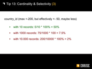 <ul><li>with 10 records: 5/10 * 100% = 50% </li></ul><ul><li>with 1000 records: 75/1000 * 100 = 7.5% </li></ul><ul><li>wit...