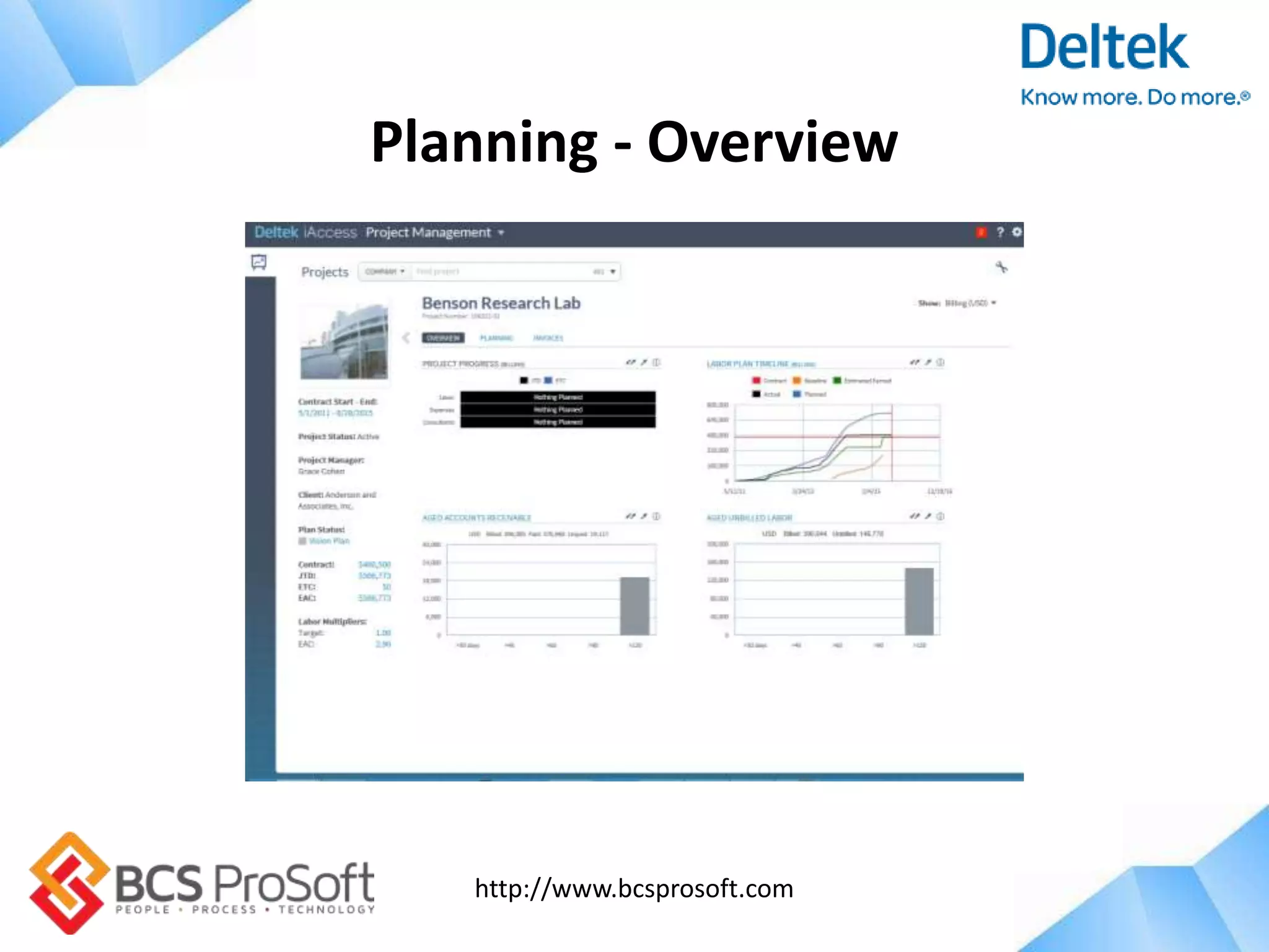 http://www.bcsprosoft.com
Planning - Overview
 