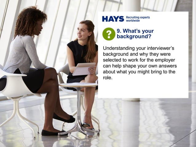 Understanding your interviewer's background and