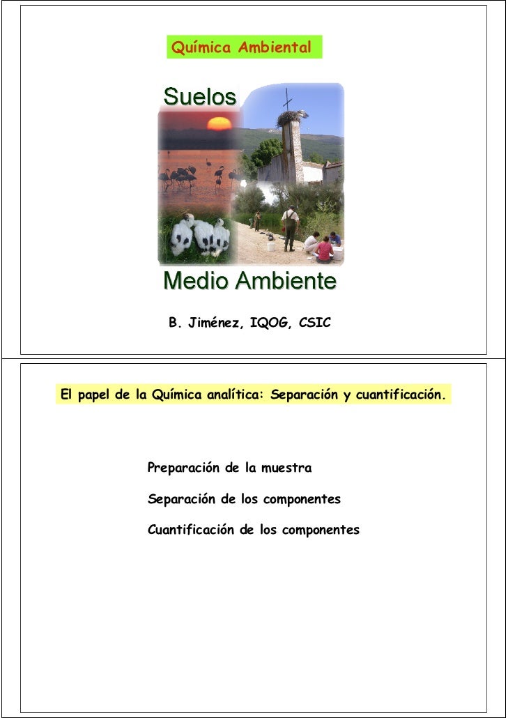 LA QUIMICA Y EL MEDIO AMBIENTE
