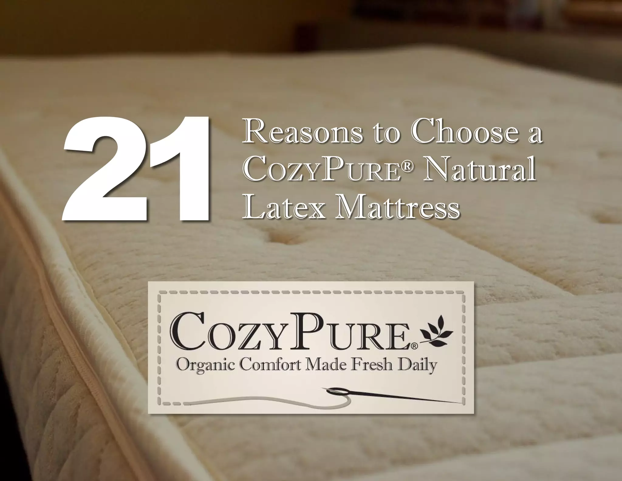 21 Reasons to Choose a CozyPure mattress PPT