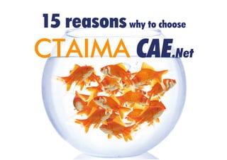 15 reasons why to choose
CTAIMA CAE.Net
 