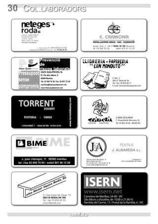 30 Col.laboradors
PIZZERIA TRATTORIA
 