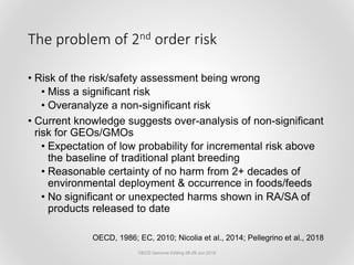 Current risk assessment approaches for environmental and food & feed ...
