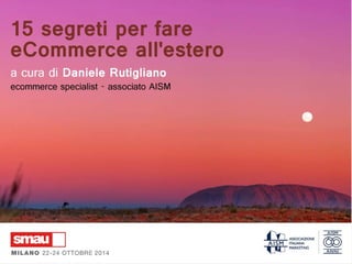 15 segreti per fare ecommerce all'estero