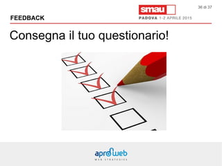 Consegna il tuo questionario!
FEEDBACK
36 di 37
 