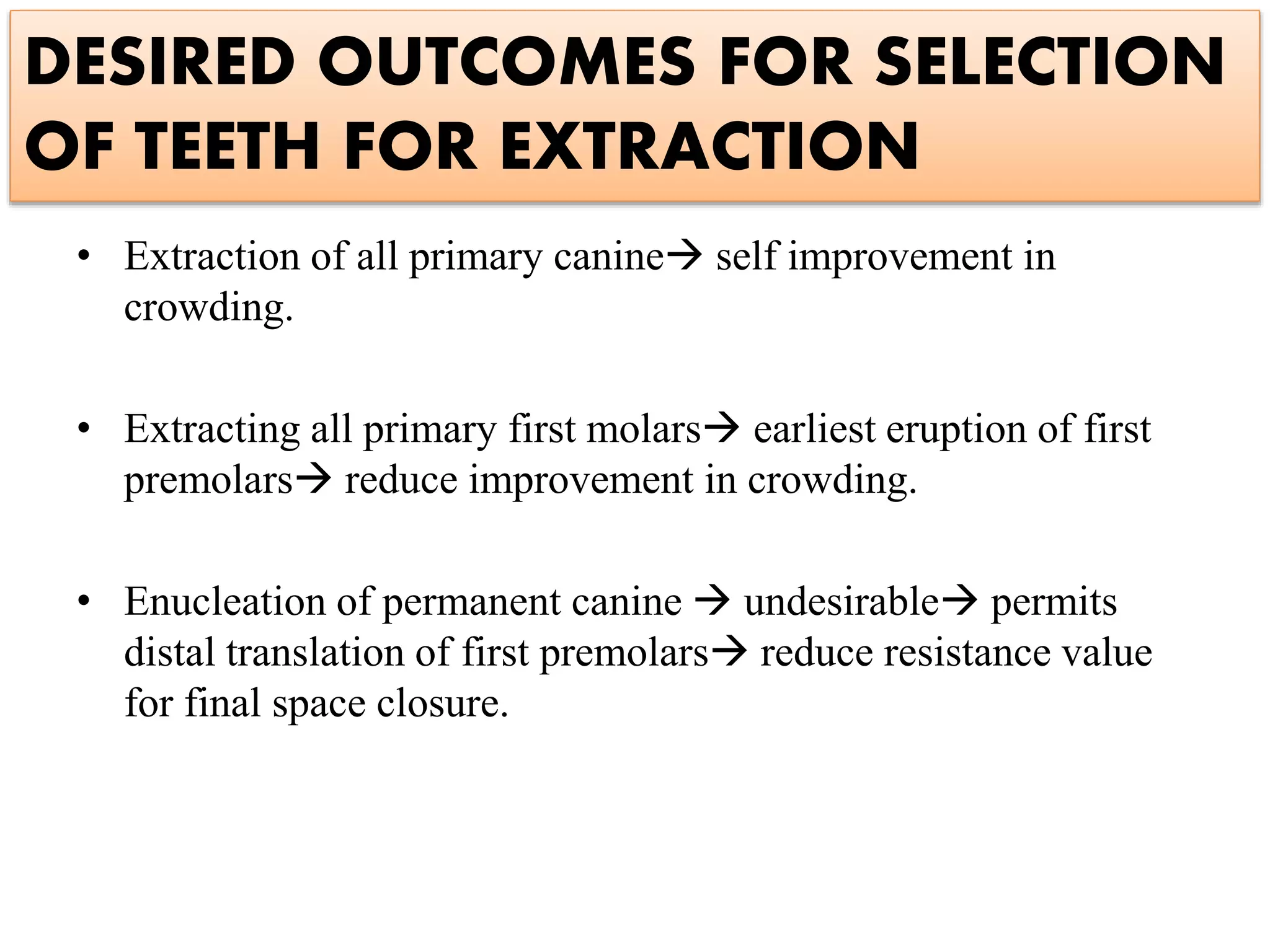 serial extraction | PPTX