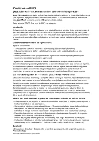 15 Sesiones web (2005 2009)