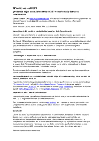 15 Sesiones web (2005 2009)