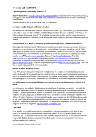 15 Sesiones web (2005 2009)